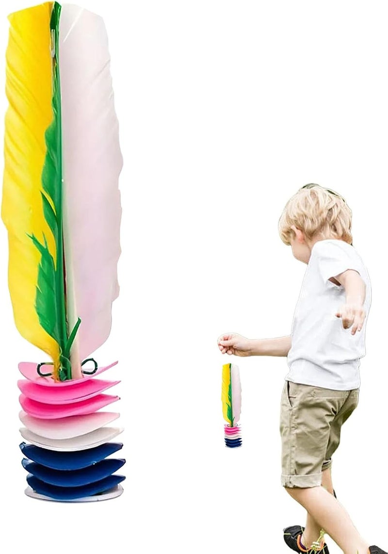 YEDUDA 2PCS Jianzi Shuttlecock Kick Da CAU Shuttlecock Vietnamese Jianzi Shuttlecock Feather Foot for Improving Leg Muscle Strength and Body Flexibility Sports Indoor Outdoor - Image 5